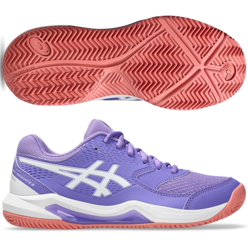 Asics Gel Dedicate 8 Padel amethyst white 2026 Padel Shoes