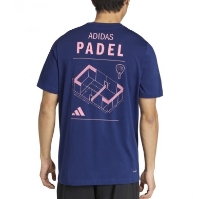 T-shirt Adidas M Padel Cat navy blue