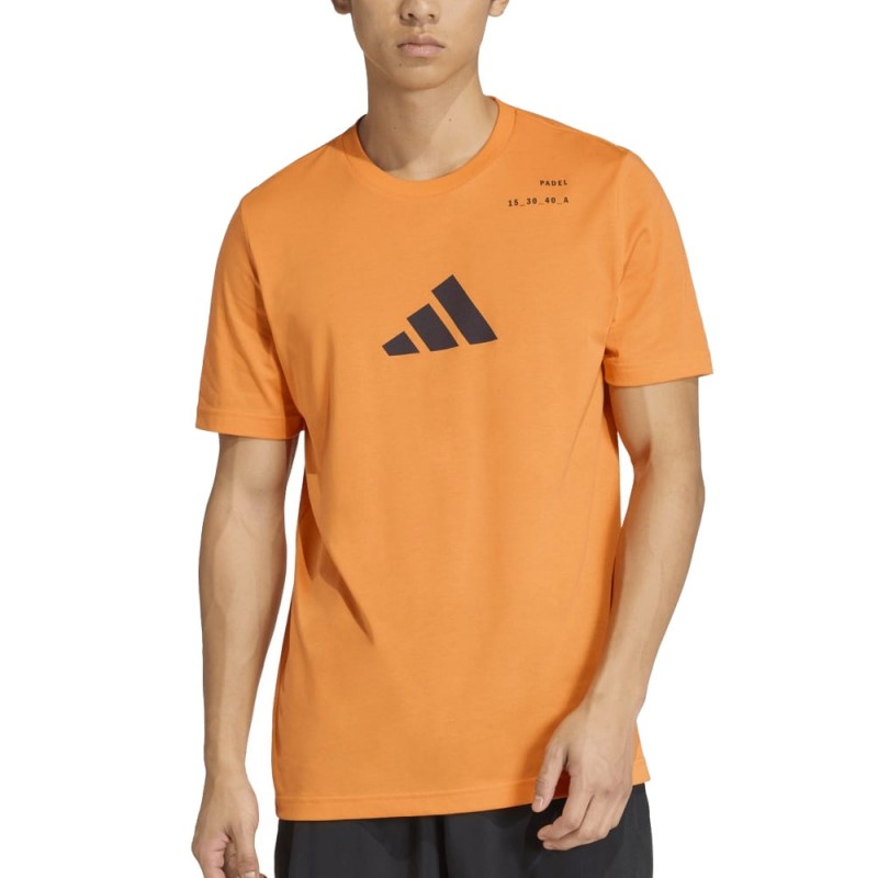 T-shirt Adidas M Padel Cat orange