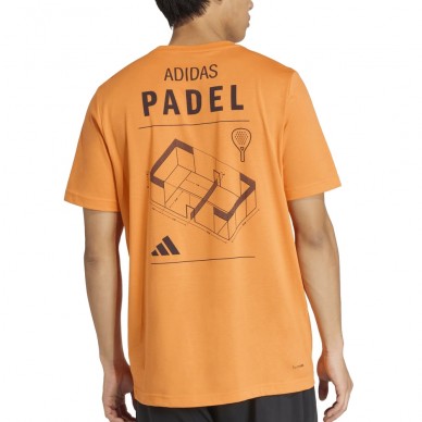 T-shirt Adidas M Padel Cat orange