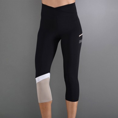 Leggings Endless Line Pocket HW 7/8 black delave
