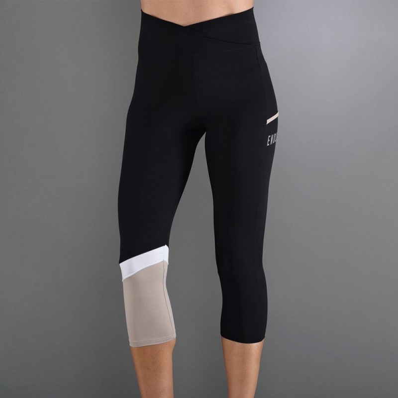 Leggings Endless Line Pocket HW 7/8 black delave