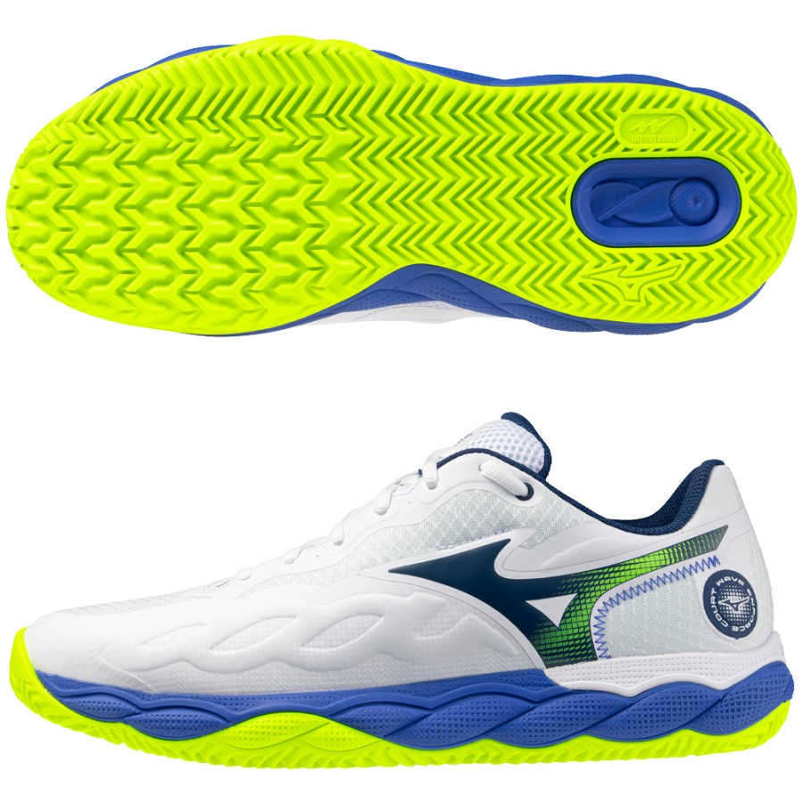 Mizuno Wave Enforce Court CC white and blue 2026 | Superior
