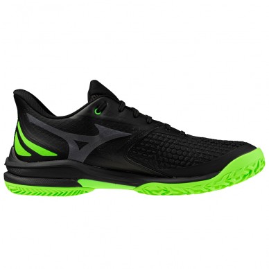 Mizuno Wave Enforce Court Padel black foliage green 2026 Padel shoes