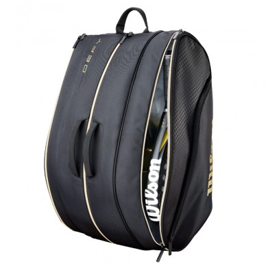 Wilson Defy V1 black gold 2026 padel bag