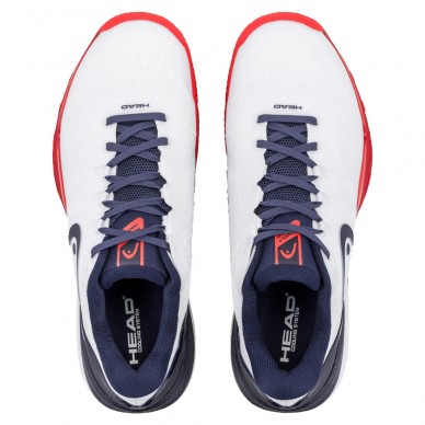 Head Revolt Pro 5.0 Clay Men white navy 2026 Padel Shoes