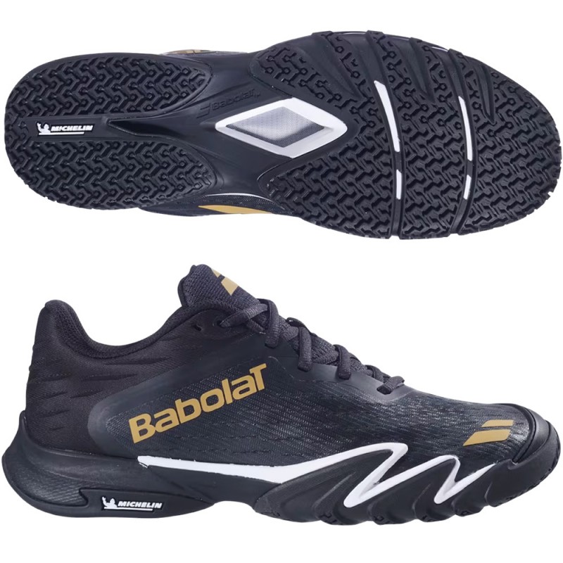Babolat Jet Premura 2 Men black gold 2026 padel shoes