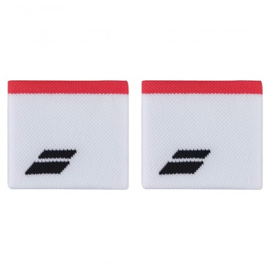 Wristbands Babolat Logo white red