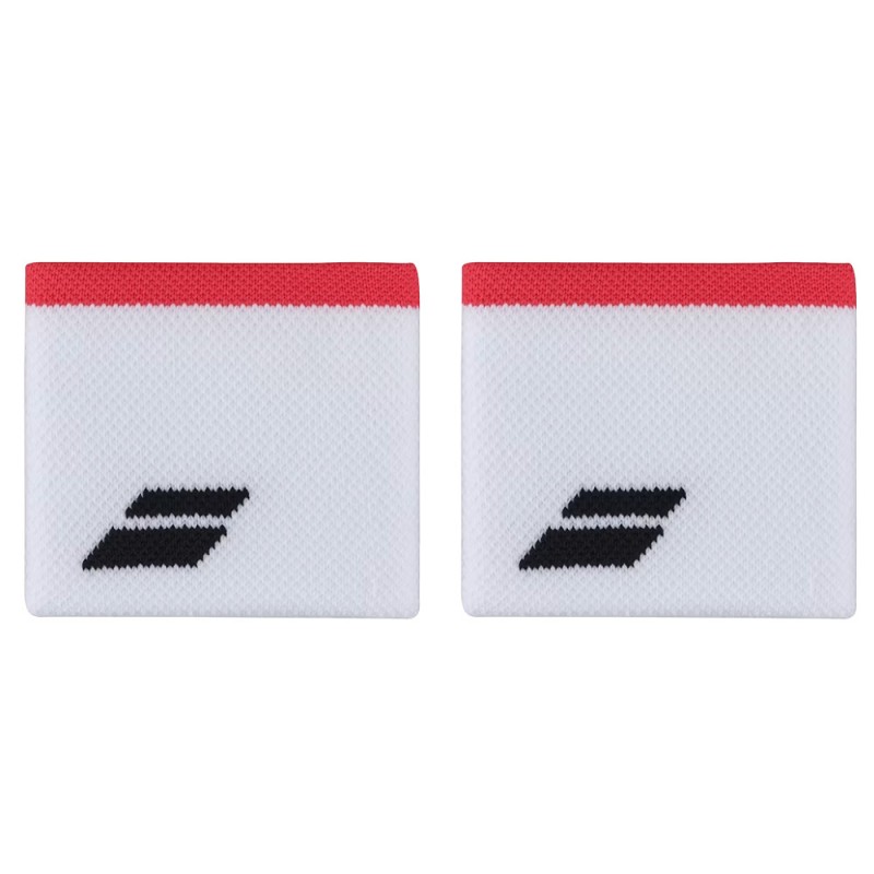Wristbands Babolat Logo white red