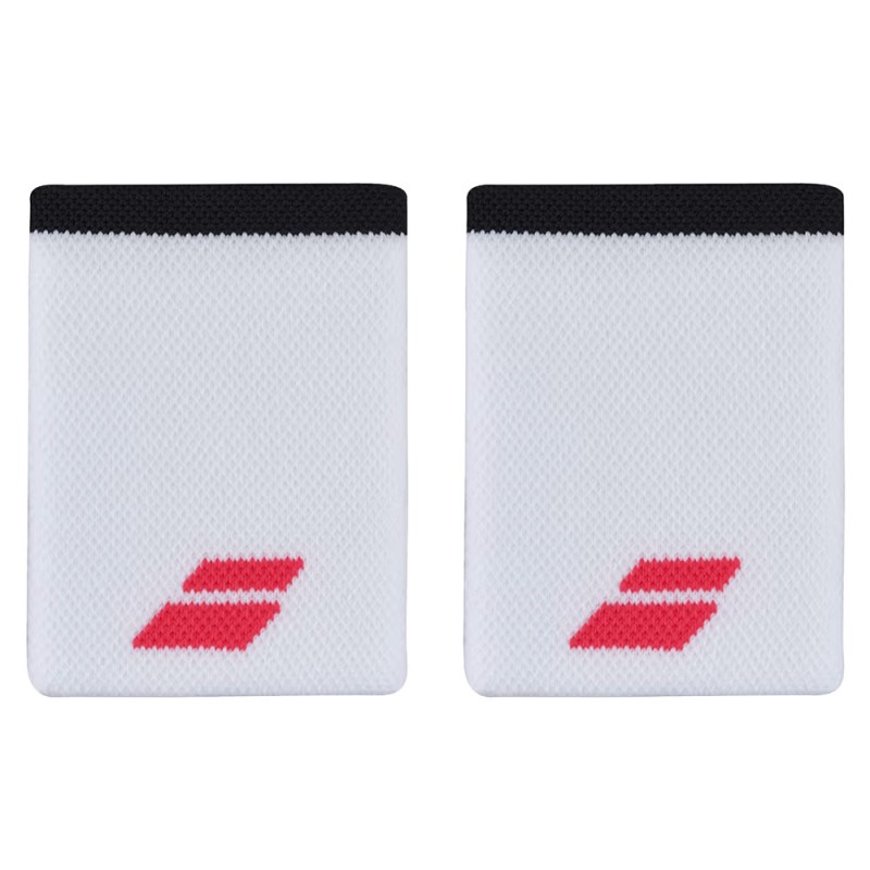 Wristbands Babolat Logo Jumbo White Red