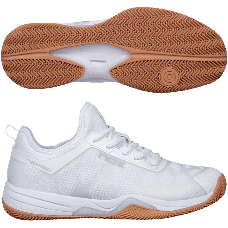 Nox Nerbo white gum rubber 2026 padel shoes