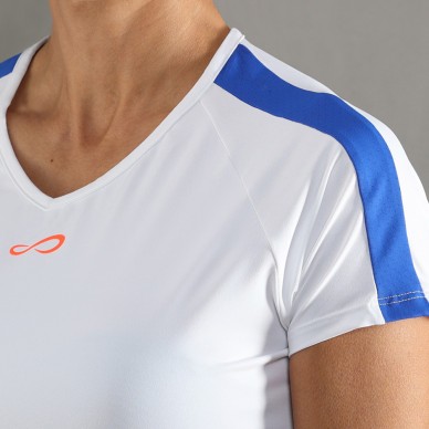 T-shirt Endless Mesh II white royal