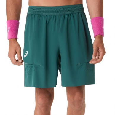 Short Asics Match Laser Cut 7IN dark green