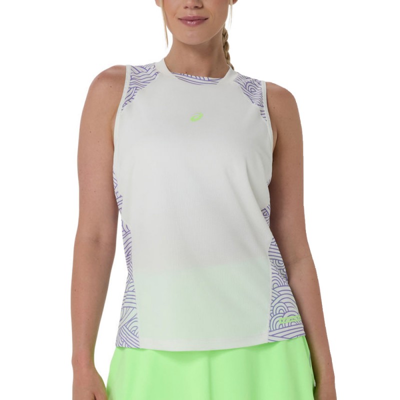 T-shirt Asics Court All Over Print crema