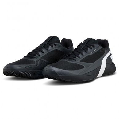 Wilson Rush Pro 5 Clay black white 2026 Padel Shoes