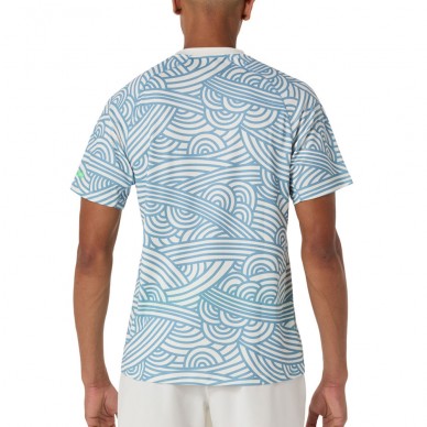 T-shirt Asics Court All Over Print SS Top white