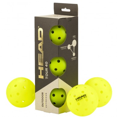 Bottle balls Head Pickleball 3B Tour 40 Yellow