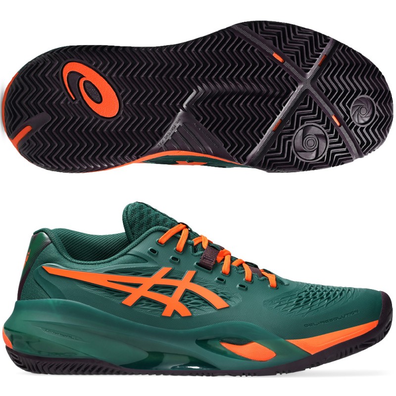 Asics Gel Resolution X Padel jewel green energy orange 2026 Padel Shoes