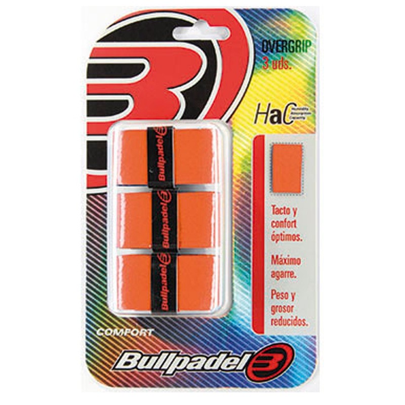 Overgrips bullpadel GB1200 Naranja fluor Overgrips bullpadel GB1200 Naranja fluor