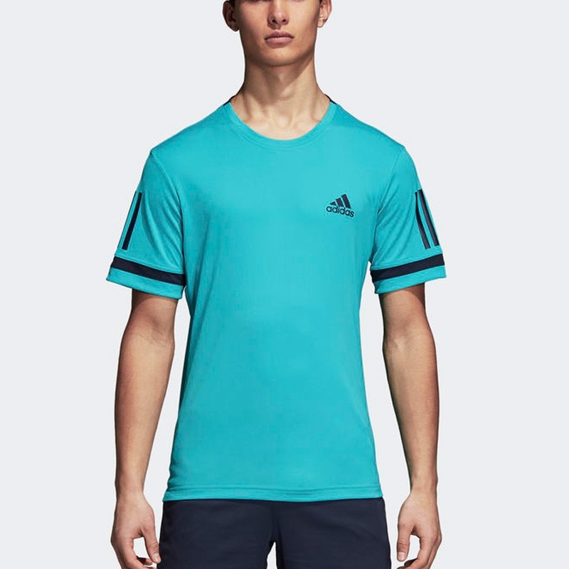 Camiseta Adidas Club 3Str Hi-Res Aqua 2018