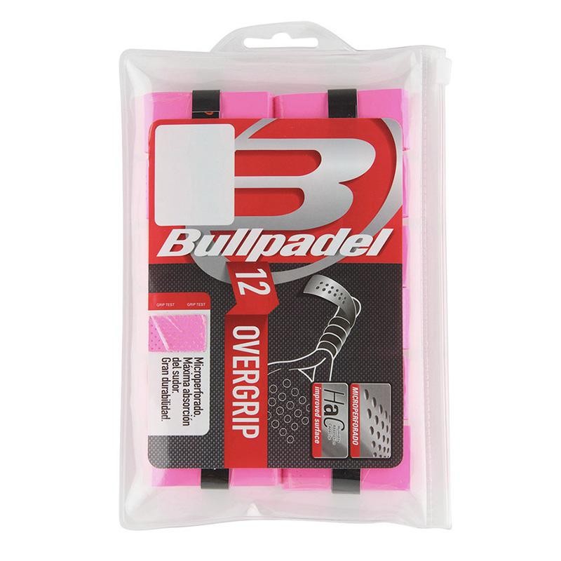 Overgrips Bullpadel GB1601 Perforados Pack 12 Rosas Overgrips Bullpadel GB1601 Perforados Pack 12 Rosas