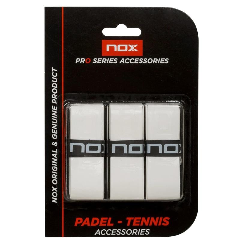 Overgrips Nox Extra Grip Blancos 3 unidades Overgrips Nox Extra Grip Blancos 3 unidades