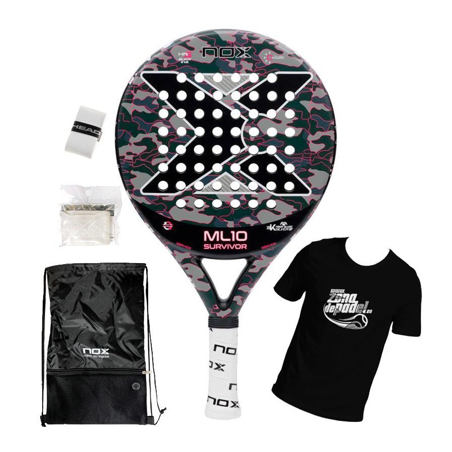 Buy Nox ML10 Cup Survivor Gray padel racket 2019 - Padel Zone - Zona
