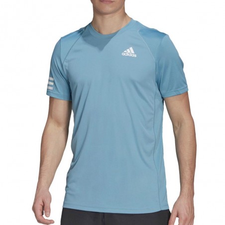 Adidas Club 3STR Hazy Blue White T-shirt - Padel - Zona de Padel