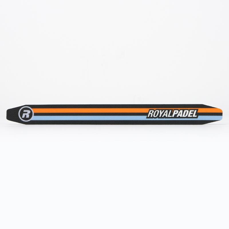 Protector Royal Padel Negro Raya Naranja Azul Protector Royal Padel Negro Raya Naranja Azul
