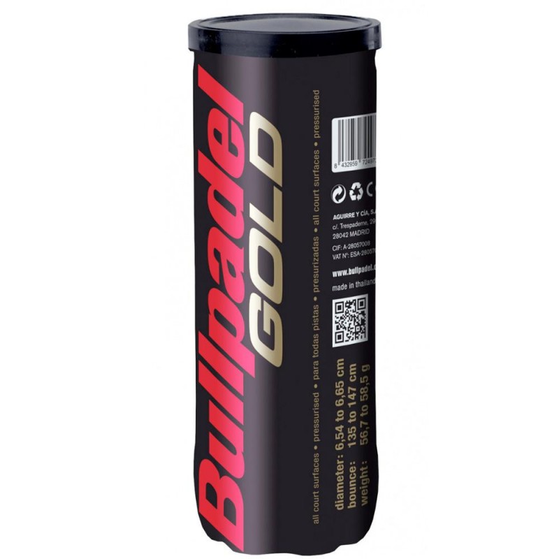 Bote Pelotas Bullpadel Gold Bote Pelotas Bullpadel Gold