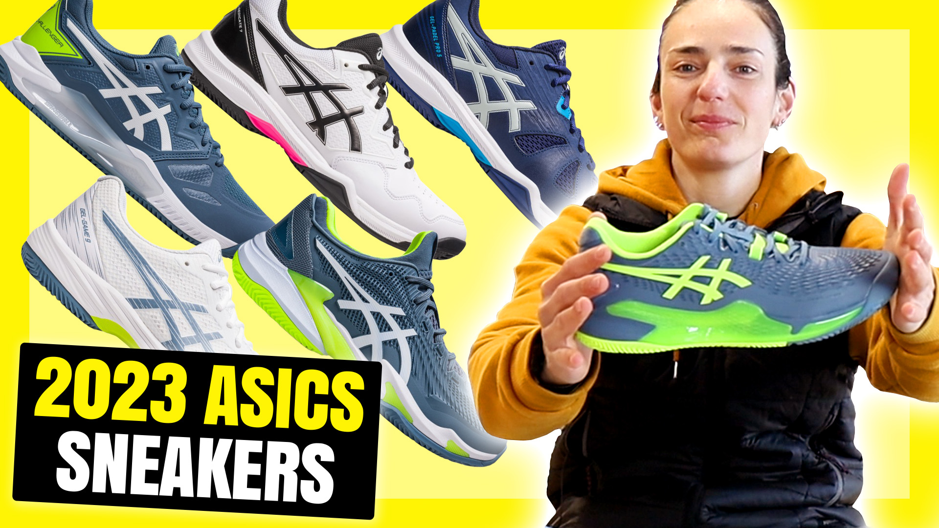 Asics 2023 padel shoes collection, new soles and technologies adapted to each track