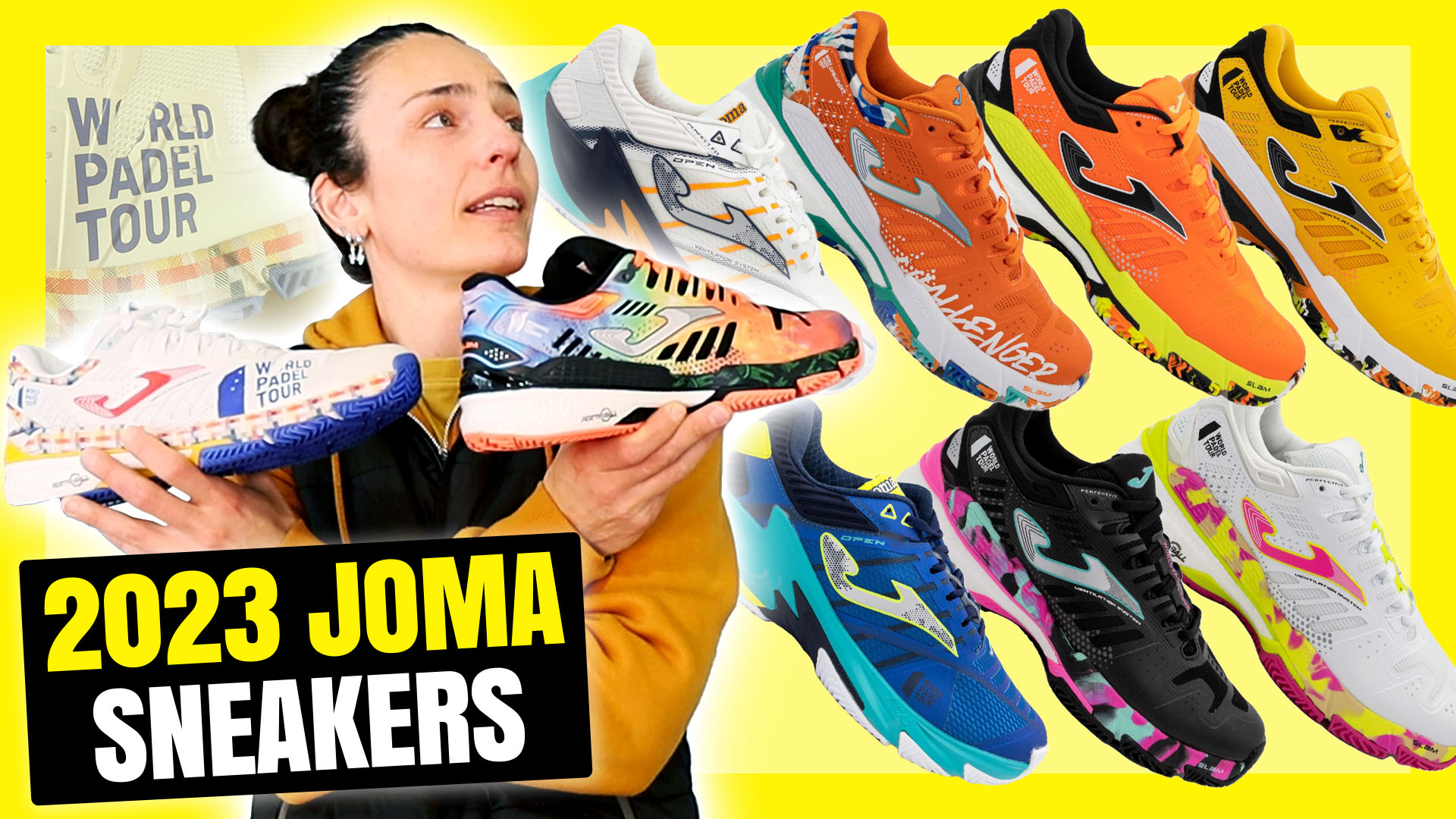 New Joma 2023 padel shoes, the new World Padel Tour collection