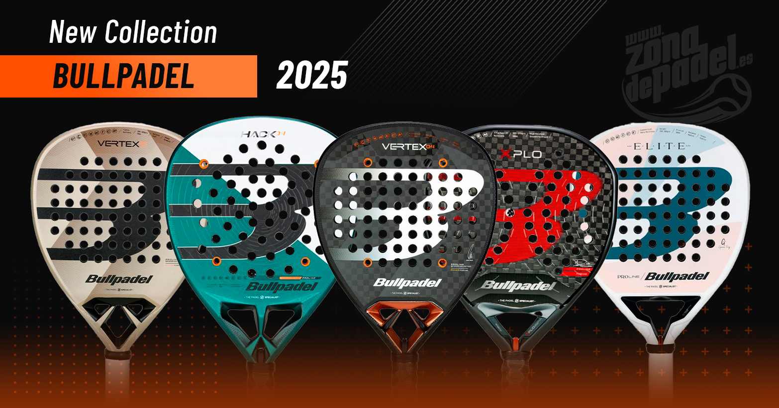 New Bullpadel 2025 racket collection: Renovated Vertex 04 and the XPLO 2025, the Bullpadel bomb.