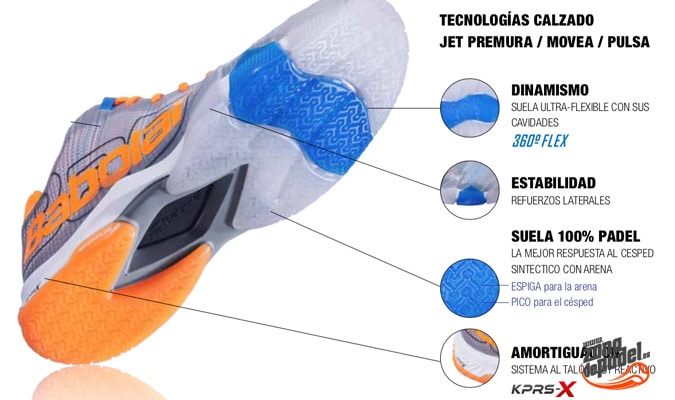 Padel shoes with omni sole
