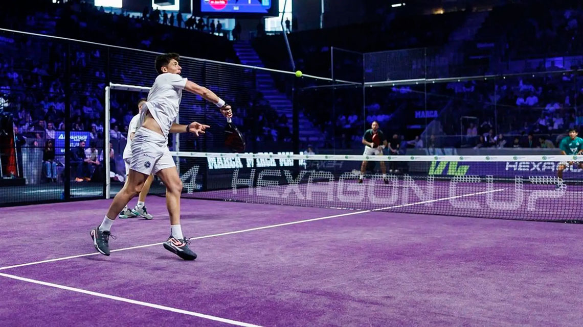 Match in play at the Hexagon Cup