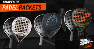 How are the shapes of the padel rackets