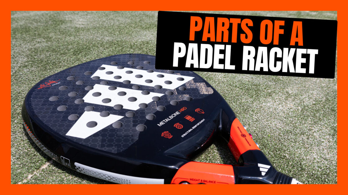 Parts of a padel racket